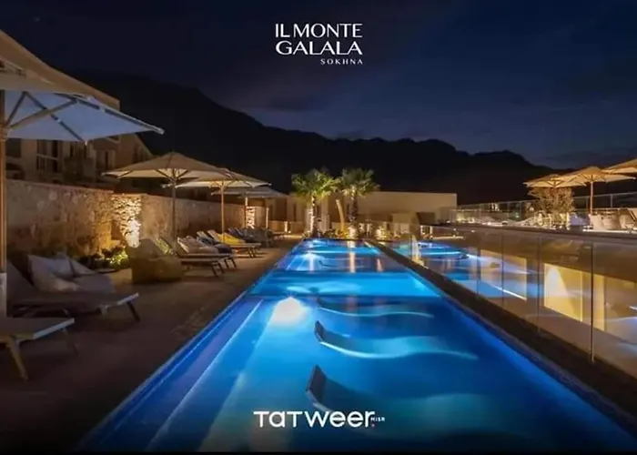 Chalet Amazing Panoramic Sea View 3-bedroom In Il Monte Galala El Sokhna Families Only